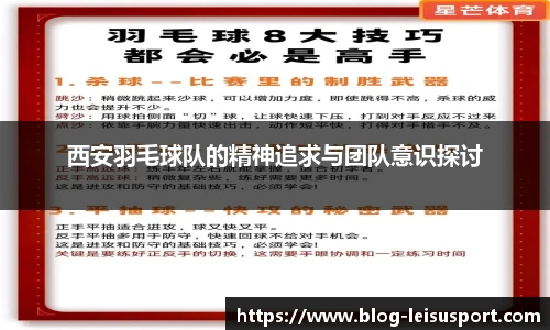 西安羽毛球队的精神追求与团队意识探讨